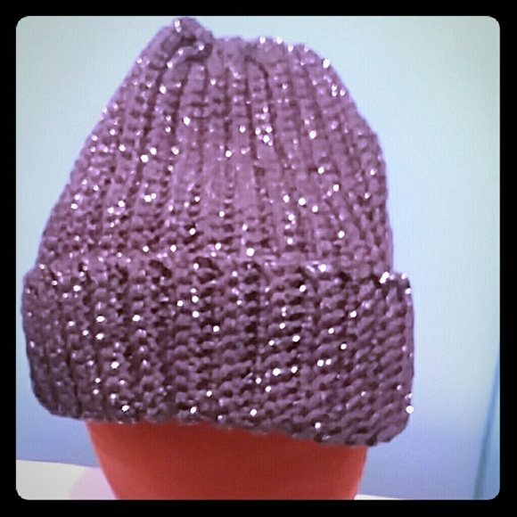 SPARKLY GRAY HAT - Picture 1 of 2